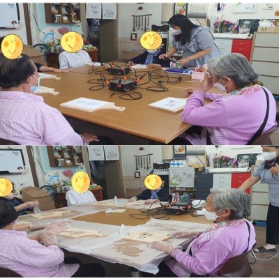 재가노인통합서비스 이용자  『도마만들기』를 진행했어요~ 이미지